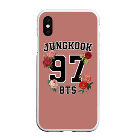 Чехол для iPhone XS Max матовый с принтом JUNGKOOK 97 BTS в Белгороде, Силикон | Область печати: задняя сторона чехла, без боковых панелей | bangtan | bighit | boy | fake love | j hope | jimin | jin | jungkook | korea | kpop | live | luv | mic drop | rm | suga | v | with | бтс | кей | поп