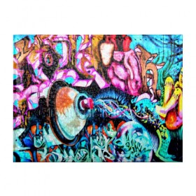 Обложка для студенческого билета с принтом GRAFFITI в Белгороде, натуральная кожа | Размер: 11*8 см; Печать на всей внешней стороне | Тематика изображения на принте: grafiti | paint | street art | urban | город | граффити | искусство | кирпичи | краски | рисунки | стена | улицы | уличное искусство
