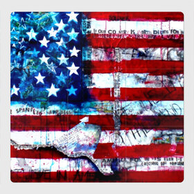 Магнитный плакат 3Х3 с принтом АМЕРИКА в Белгороде, Полимерный материал с магнитным слоем | 9 деталей размером 9*9 см | Тематика изображения на принте: usa | абстракция | америка | американский | герб | звезды | краска | символика сша | страны | сша | флаг | штаты