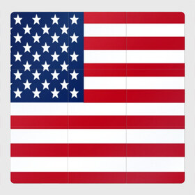 Магнитный плакат 3Х3 с принтом USA в Белгороде, Полимерный материал с магнитным слоем | 9 деталей размером 9*9 см | Тематика изображения на принте: usa | абстракция | америка | американский | герб | звезды | краска | символика сша | страны | сша | флаг | штаты