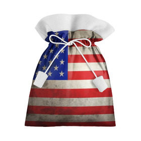 Подарочный 3D мешок с принтом Американский флаг в Белгороде, 100% полиэстер | Размер: 29*39 см | Тематика изображения на принте: usa | абстракция | америка | американский | герб | звезды | краска | символика сша | страны | сша | флаг | штаты