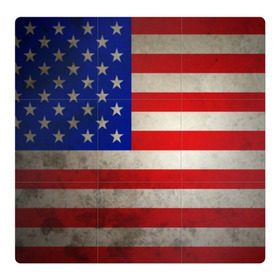 Магнитный плакат 3Х3 с принтом Американский флаг в Белгороде, Полимерный материал с магнитным слоем | 9 деталей размером 9*9 см | Тематика изображения на принте: usa | абстракция | америка | американский | герб | звезды | краска | символика сша | страны | сша | флаг | штаты