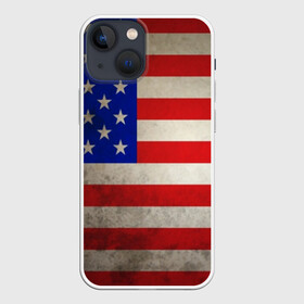 Чехол для iPhone 13 mini с принтом Американский флаг в Белгороде,  |  | usa | абстракция | америка | американский | герб | звезды | краска | символика сша | страны | сша | флаг | штаты