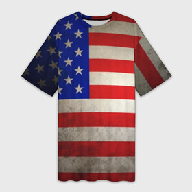 Платье-футболка 3D с принтом Американский флаг в Белгороде,  |  | usa | абстракция | америка | американский | герб | звезды | краска | символика сша | страны | сша | флаг | штаты