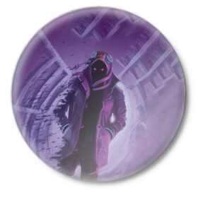 Значок с принтом Purple в Белгороде,  металл | круглая форма, металлическая застежка в виде булавки | brawl stars | jessie | leon | spike | бравл старс | джесси | леон | спайк