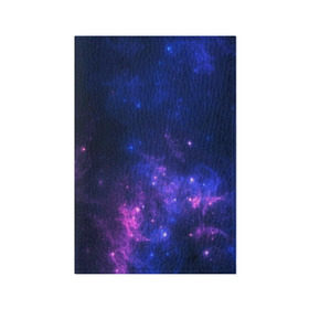 Обложка для паспорта матовая кожа с принтом Неоновый космос в Белгороде, натуральная матовая кожа | размер 19,3 х 13,7 см; прозрачные пластиковые крепления | Тематика изображения на принте: galaxy | nebula | space | star | абстракция | вселенная | галактика | звезда | звезды | космический | планеты