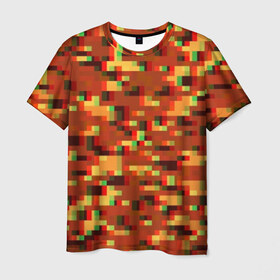 Мужская футболка 3D с принтом Пиксели в Белгороде, 100% полиэфир | прямой крой, круглый вырез горловины, длина до линии бедер | альтернативный камуфляж | армия | вдв | зеленый | камуфляж | пиксели | полевой | силовые структуры | текстуры | хаки