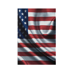 Обложка для паспорта матовая кожа с принтом Символика Америки в Белгороде, натуральная матовая кожа | размер 19,3 х 13,7 см; прозрачные пластиковые крепления | Тематика изображения на принте: usa | абстракция | америка | американский | герб | звезды | краска | символика сша | страны | сша | флаг | штаты