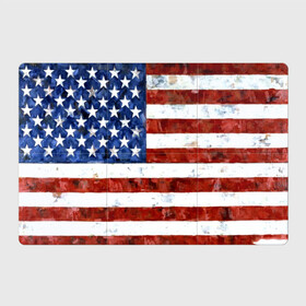 Магнитный плакат 3Х2 с принтом США ФЛАГ в Белгороде, Полимерный материал с магнитным слоем | 6 деталей размером 9*9 см | Тематика изображения на принте: usa | абстракция | америка | американский | герб | звезды | краска | символика сша | страны | сша | флаг | штаты