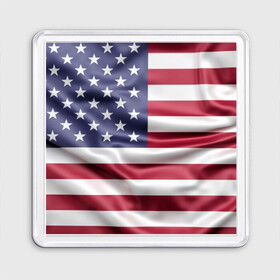 Магнит 55*55 с принтом USA в Белгороде, Пластик | Размер: 65*65 мм; Размер печати: 55*55 мм | Тематика изображения на принте: usa | абстракция | америка | американский | герб | звезды | краска | символика сша | страны | сша | флаг | штаты
