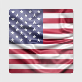 Магнит виниловый Квадрат с принтом USA в Белгороде, полимерный материал с магнитным слоем | размер 9*9 см, закругленные углы | Тематика изображения на принте: usa | абстракция | америка | американский | герб | звезды | краска | символика сша | страны | сша | флаг | штаты