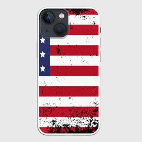 Чехол для iPhone 13 mini с принтом США в Белгороде,  |  | usa | абстракция | америка | американский | герб | звезды | краска | символика сша | страны | сша | флаг | штаты