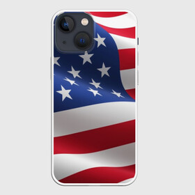 Чехол для iPhone 13 mini с принтом USA в Белгороде,  |  | usa | абстракция | америка | американский | герб | звезды | краска | символика сша | страны | сша | флаг | штаты
