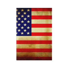 Обложка для паспорта матовая кожа с принтом USA в Белгороде, натуральная матовая кожа | размер 19,3 х 13,7 см; прозрачные пластиковые крепления | usa | абстракция | америка | американский | герб | звезды | краска | символика сша | страны | сша | флаг | штаты
