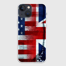 Чехол для iPhone 13 mini с принтом АнглияАмерика в Белгороде,  |  | usa | абстракция | америка | американский | герб | звезды | краска | символика сша | страны | сша | флаг | штаты