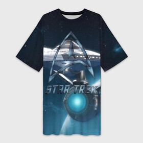 Платье-футболка 3D с принтом Star Trek в Белгороде,  |  | captain | chekov | chris | discovery | enterprise | khan | kirk | ncc | pine | spock | star | trek | джеймс | дискавери | капитан | кирк | спок | стартрек