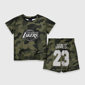 Детский костюм с шортами 3D с принтом Lebron James в Белгороде,  |  | jersey | king james | lakers | lebron | lebron james | los angeles lakers | джерси | леброн | леброн джеймс