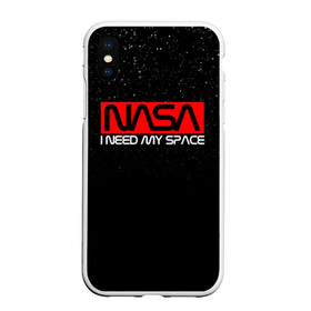 Чехол для iPhone XS Max матовый с принтом NASA (НА СПИНЕ) в Белгороде, Силикон | Область печати: задняя сторона чехла, без боковых панелей | Тематика изображения на принте: galaxy | nasa | space | space company | star | астрономия | галактика | звезды | космическая компания | космос | наса