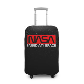 Чехол для чемодана 3D с принтом NASA (НА СПИНЕ) в Белгороде, 86% полиэфир, 14% спандекс | двустороннее нанесение принта, прорези для ручек и колес | galaxy | nasa | space | space company | star | астрономия | галактика | звезды | космическая компания | космос | наса