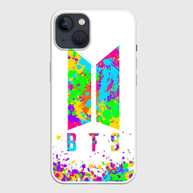 Чехол для iPhone 13 с принтом BTS COLORS в Белгороде,  |  | bangtan boys | bt21 | bts | bts army | bts stickers | j hope | jimin | jin | jungkook | k pop | rap monster | rapmon | suga | v | бтс | корея | стикеры bts