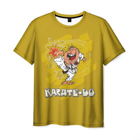 Мужская футболка 3D с принтом Каратэ в Белгороде, 100% полиэфир | прямой крой, круглый вырез горловины, длина до линии бедер | каратэ