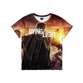 Детская футболка 3D с принтом Dying Light в Белгороде, 100% гипоаллергенный полиэфир | прямой крой, круглый вырез горловины, длина до линии бедер, чуть спущенное плечо, ткань немного тянется | Тематика изображения на принте: 