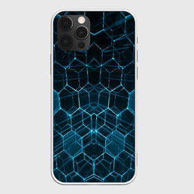 Чехол для iPhone 12 Pro Max с принтом НЕОНОВАЯ БРОНЯ в Белгороде, Силикон |  | abstraction | cyber | cyberpunk | future | geometry | hexagon | techno | texture | абстракция | броня | геометрия | кибер | краски | неон | неоновый | сетка | соты | стальная броня | текстура | шестигранники