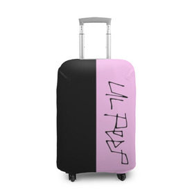 Чехол для чемодана 3D с принтом LIL PEEP в Белгороде, 86% полиэфир, 14% спандекс | двустороннее нанесение принта, прорези для ручек и колес | lil peep | lil prince | logo | music | pink | rap | зарубежная музыка | зарубежные | лил пип | лого | маленький принц | музыка | реп