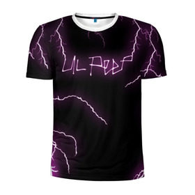Мужская футболка 3D спортивная с принтом LIL PEEP в Белгороде, 100% полиэстер с улучшенными характеристиками | приталенный силуэт, круглая горловина, широкие плечи, сужается к линии бедра | lil peep | lil prince | logo | music | pink | rap | thunder | зарубежная музыка | зарубежные | лил пип | лого | маленький принц | молнии | музыка | реп | розовый