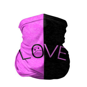 Бандана-труба 3D с принтом LIL PEEP в Белгороде, 100% полиэстер, ткань с особыми свойствами — Activecool | плотность 150‒180 г/м2; хорошо тянется, но сохраняет форму | Тематика изображения на принте: lil peep | lil prince | logo | music | pink | rap | зарубежная музыка | зарубежные | лил пип | лого | маленький принц | музыка | реп | розовый