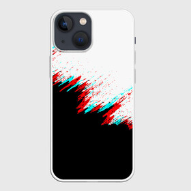 Чехол для iPhone 13 mini с принтом КРАСКА И НИЧЕГО ЛИШНЕГО в Белгороде,  |  | abstract | colors | glitch | lines | paints | pattern | stripes | texture | абстракция | глитч | краски | полосы | узор