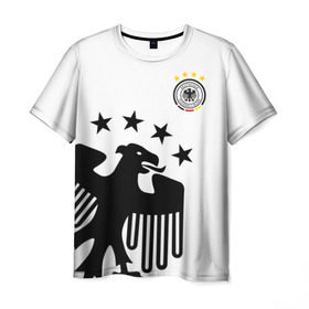 Мужская футболка 3D с принтом Сборная Германии в Белгороде, 100% полиэфир | прямой крой, круглый вырез горловины, длина до линии бедер | deutsche | deutschland | die mannschaft | germany | германия | немецкая сборная | сборная | сборная гемании по футболу | сборная германии | форма | футбол