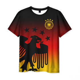 Мужская футболка 3D с принтом Сборная Германии в Белгороде, 100% полиэфир | прямой крой, круглый вырез горловины, длина до линии бедер | deutsche | deutschland | die mannschaft | germany | германия | немецкая сборная | сборная | сборная гемании по футболу | сборная германии | форма | футбол