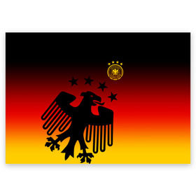 Поздравительная открытка с принтом Сборная Германии в Белгороде, 100% бумага | плотность бумаги 280 г/м2, матовая, на обратной стороне линовка и место для марки
 | Тематика изображения на принте: deutsche | deutschland | die mannschaft | germany | германия | немецкая сборная | сборная | сборная гемании по футболу | сборная германии | форма | футбол
