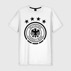 Мужская футболка премиум с принтом Сборная Германии в Белгороде, 92% хлопок, 8% лайкра | приталенный силуэт, круглый вырез ворота, длина до линии бедра, короткий рукав | deutsche | deutschland | die mannschaft | germany | германия | немецкая сборная | сборная | сборная гемании по футболу | сборная германии | форма | футбол