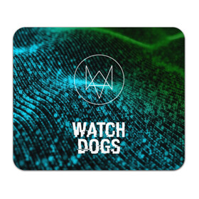 Коврик для мышки прямоугольный с принтом WATCH DOGS в Белгороде, натуральный каучук | размер 230 х 185 мм; запечатка лицевой стороны | action | ct os | ded sec | fox | gamer | glitch | hacker | player | watch dogs | watch dogs 2 | глитч | знак лиса | игра | компьютерная игра | хакер
