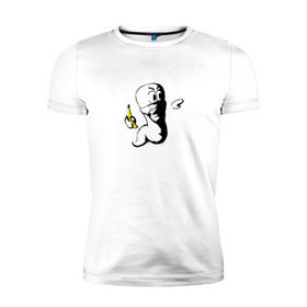 Мужская футболка премиум с принтом Worms в Белгороде, 92% хлопок, 8% лайкра | приталенный силуэт, круглый вырез ворота, длина до линии бедра, короткий рукав | dos | банан | бэнкси | война | граната | граффити | игра | ретро | червяк | червячки | червячок