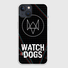 Чехол для iPhone 13 с принтом WATCH DOGS в Белгороде,  |  | action | ct os | ded sec | fox | gamer | glitch | hacker | player | watch dogs | watch dogs 2 | глитч | знак лиса | игра | компьютерная игра | хакер