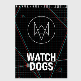 Скетчбук с принтом WATCH DOGS в Белгороде, 100% бумага
 | 48 листов, плотность листов — 100 г/м2, плотность картонной обложки — 250 г/м2. Листы скреплены сверху удобной пружинной спиралью | action | ct os | ded sec | fox | gamer | glitch | hacker | player | watch dogs | watch dogs 2 | глитч | знак лиса | игра | компьютерная игра | хакер