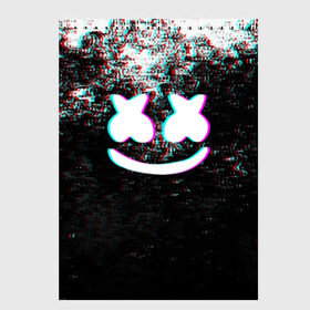 Скетчбук с принтом MARSHMELLO GLITCH МАРШМЕЛЛО НЕОН в Белгороде, 100% бумага
 | 48 листов, плотность листов — 100 г/м2, плотность картонной обложки — 250 г/м2. Листы скреплены сверху удобной пружинной спиралью | dj | glitch | marshmello | usa | америка | глитч | клубная музыка | маршмелло | музыка | музыкант