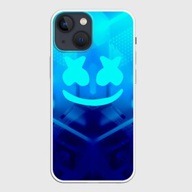 Чехол для iPhone 13 mini с принтом MARSHMELLO NEON | МАРШМЕЛЛО НЕОН в Белгороде,  |  | dj | glitch | marshmello | neon | techno | usa | абстракция | америка | глитч | клубная музыка | маршмелло | музыка | музыкант | неон | техно