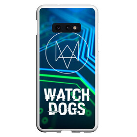 Чехол для Samsung S10E с принтом WATCH DOGS в Белгороде, Силикон | Область печати: задняя сторона чехла, без боковых панелей | action | ct os | ded sec | fox | gamer | glitch | hacker | player | watch dogs | watch dogs 2 | глитч | знак лиса | игра | компьютерная игра | хакер