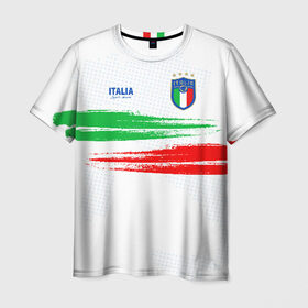 Мужская футболка 3D с принтом Сборная Италии в Белгороде, 100% полиэфир | прямой крой, круглый вырез горловины, длина до линии бедер | italia | italy | squadra azzurra | италия | сборная италии | сборная италии по футболу | форма | футбольные сборные | чемпионат европы | чемпионат мира