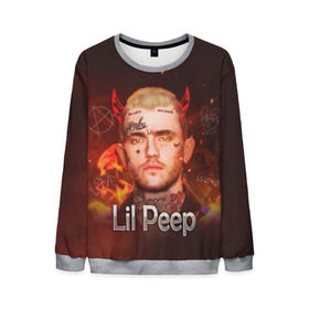 Мужской свитшот 3D с принтом Lil Peep в Белгороде, 100% полиэстер с мягким внутренним слоем | круглый вырез горловины, мягкая резинка на манжетах и поясе, свободная посадка по фигуре | awful things | gustav | lil peep | густав ор | клауд | клауд рэп | лил | лили | певец | пееп | пеп | пип | пост эмо | реп | репер | рэп | рэпер | трэп | хип | хип хоп | хоп | эмо трэп