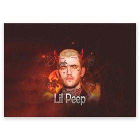 Поздравительная открытка с принтом Lil Peep в Белгороде, 100% бумага | плотность бумаги 280 г/м2, матовая, на обратной стороне линовка и место для марки
 | awful things | gustav | lil peep | густав ор | клауд | клауд рэп | лил | лили | певец | пееп | пеп | пип | пост эмо | реп | репер | рэп | рэпер | трэп | хип | хип хоп | хоп | эмо трэп