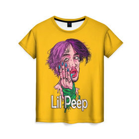 Женская футболка 3D с принтом Lil Peep в Белгороде, 100% полиэфир ( синтетическое хлопкоподобное полотно) | прямой крой, круглый вырез горловины, длина до линии бедер | awful things | gustav | lil peep | густав ор | клауд | клауд рэп | лил | лили | певец | пееп | пеп | пип | пост эмо | реп | репер | рэп | рэпер | трэп | хип | хип хоп | хоп | эмо трэп