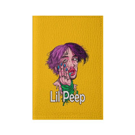 Обложка для паспорта матовая кожа с принтом Lil Peep в Белгороде, натуральная матовая кожа | размер 19,3 х 13,7 см; прозрачные пластиковые крепления | Тематика изображения на принте: awful things | gustav | lil peep | густав ор | клауд | клауд рэп | лил | лили | певец | пееп | пеп | пип | пост эмо | реп | репер | рэп | рэпер | трэп | хип | хип хоп | хоп | эмо трэп