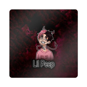 Магнит виниловый Квадрат с принтом Lil Peep в Белгороде, полимерный материал с магнитным слоем | размер 9*9 см, закругленные углы | awful things | gustav | lil peep | густав ор | клауд | клауд рэп | лил | лили | певец | пееп | пеп | пип | пост эмо | реп | репер | рэп | рэпер | трэп | хип | хип хоп | хоп | эмо трэп