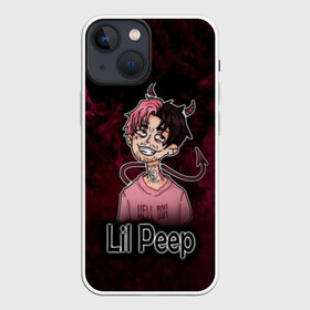 Чехол для iPhone 13 mini с принтом Lil Peep в Белгороде,  |  | awful things | gustav | lil peep | густав ор | клауд | клауд рэп | лил | лили | певец | пееп | пеп | пип | пост эмо | реп | репер | рэп | рэпер | трэп | хип | хип хоп | хоп | эмо трэп