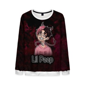 Мужской свитшот 3D с принтом Lil Peep в Белгороде, 100% полиэстер с мягким внутренним слоем | круглый вырез горловины, мягкая резинка на манжетах и поясе, свободная посадка по фигуре | awful things | gustav | lil peep | густав ор | клауд | клауд рэп | лил | лили | певец | пееп | пеп | пип | пост эмо | реп | репер | рэп | рэпер | трэп | хип | хип хоп | хоп | эмо трэп